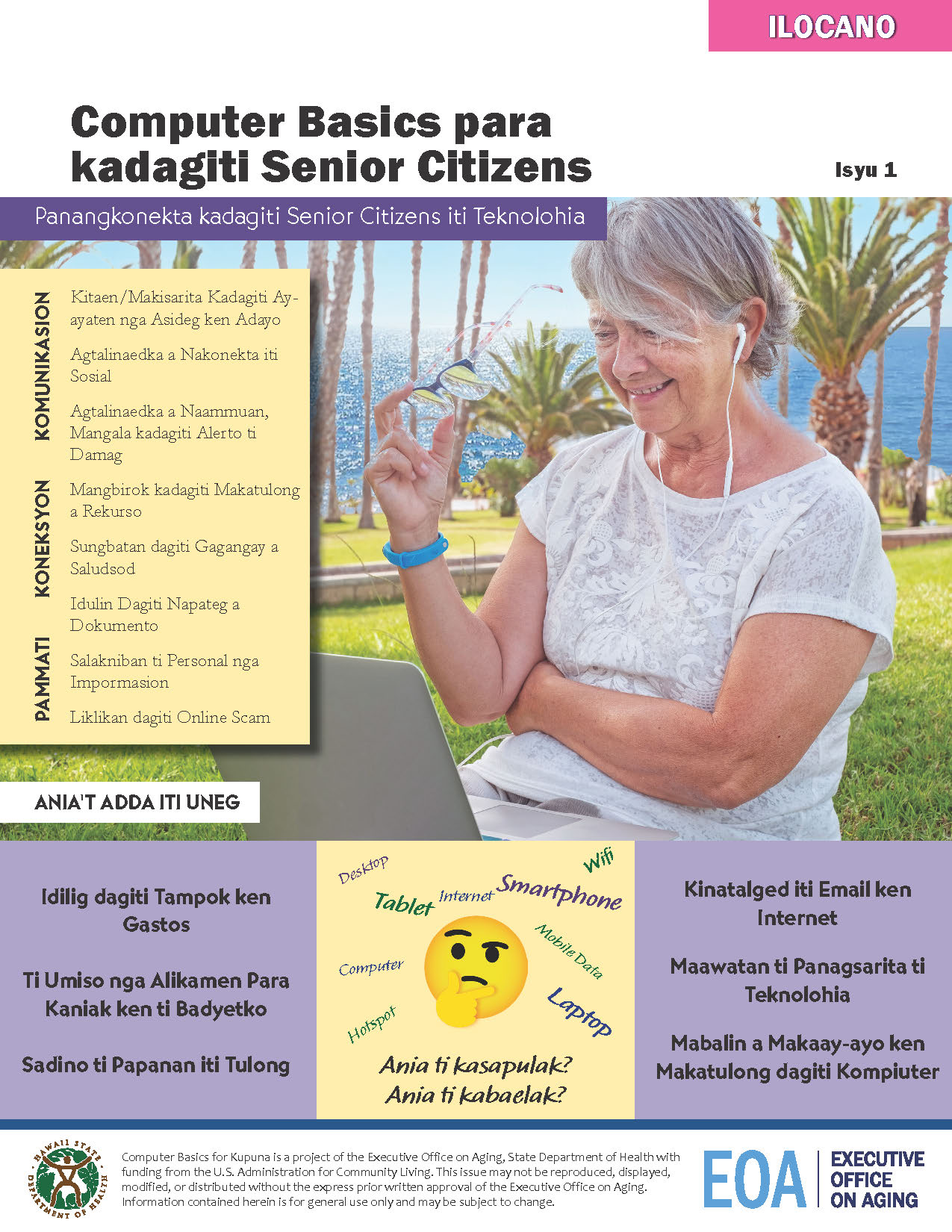 Computer Basics for Kūpuna – Issue 1 / Paukū ‘ekahi – ILOCANO